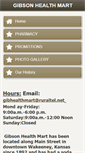 Mobile Screenshot of gibsonhealthmart.com